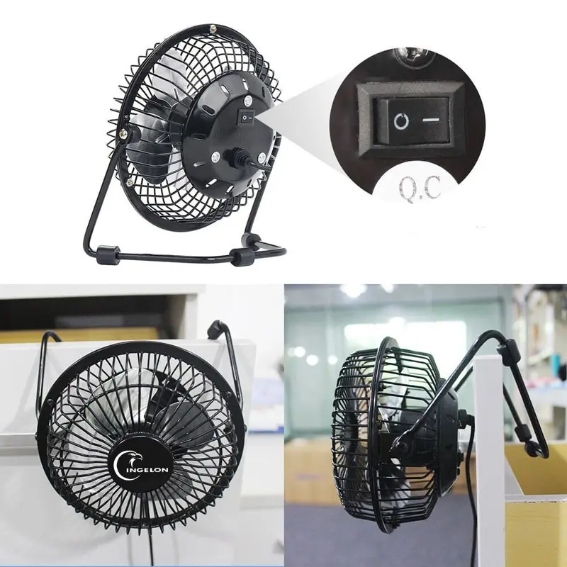 Ingelon USB Fan Mini portable Fans Table Desk Personal Black Blue Green gadgets Dropshipping for Notebook (3)