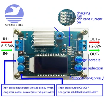 DC-DC 5A CNC Step-down Module Constant Voltage Constant Current with LCD Dispaly 6.5-36V
DC-DC 5A CNC Step-down Module Constant Voltage Constant Current with LCD Dispaly 6.5-36V
