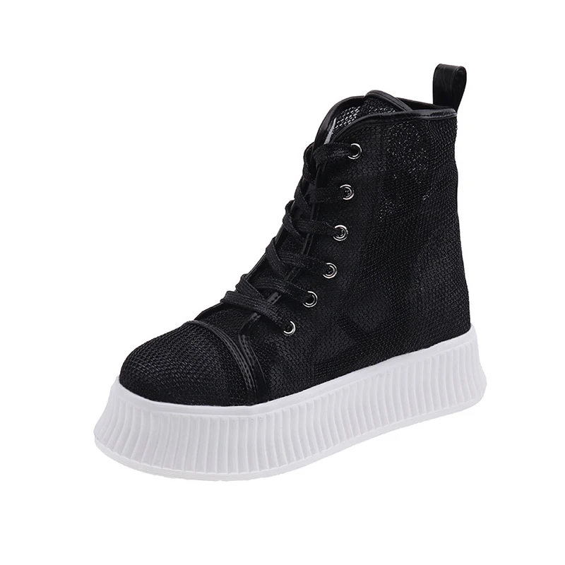 Women's High Top Sneakers Breathable Mesh 2019 Spring Fashion Thick Sole Chunky Sneakers For Woman Platform Shoes Summer Sneaker
Women's High Top Sneakers Breathable Mesh 2019 Spring Fashion Thick Sole Chunky Sneakers For Woman Platform Shoes Summer Sneaker