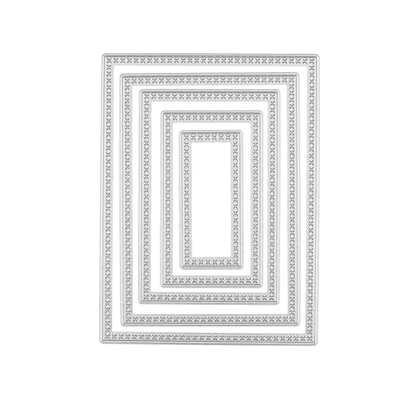 5 pcs Metal Scrapbooking Cutting Dies Stencil for Photo Album Paper Card DIY Craft Rectangular Frame Embossing Troqueles Die Cut
5 pcs Metal Scrapbooking Cutting Dies Stencil for Photo Album Paper Card DIY Craft Rectangular Frame Embossing Troqueles Die Cut