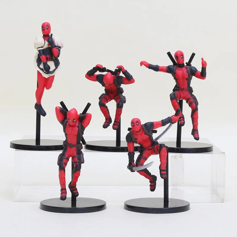 Anime 5cm 5pcs/set Deadpool Action Figures 1/16 scale painted figure Cup Little Deadpool PVC figure Toys Brinquedos
Anime 5cm 5pcs/set Deadpool Action Figures 1/16 scale painted figure Cup Little Deadpool PVC figure Toys Brinquedos