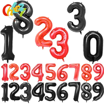 32''/40inch Black Red Number Balloons Digit inflatable Ballons Happy Birthday Wedding Christmas Decoration Event Party Supplies
32''/40inch Black Red Number Balloons Digit inflatable Ballons Happy Birthday Wedding Christmas Decoration Event Party Supplies