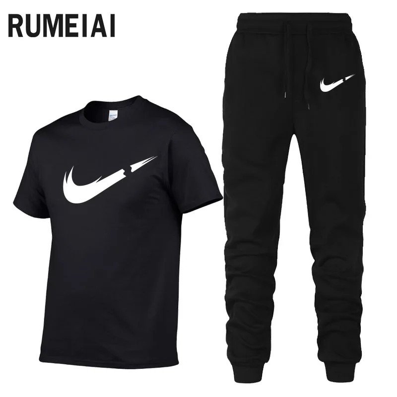 Men's Sets T Shirts+pants Two Pieces Sets Casual Tracksuit Men/Women New Fashion printing suits sportwear Gyms Fitness T-shirt
Men's Sets T Shirts+pants Two Pieces Sets Casual Tracksuit Men/Women New Fashion printing suits sportwear Gyms Fitness T-shirt