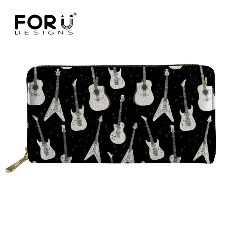FORUDESIGNS Long Leather Wallet Casual Women Guitar Design Luxury PU Purses Female Waterproof Phone Bags Storage Money Bag Black
FORUDESIGNS Long Leather Wallet Casual Women Guitar Design Luxury PU Purses Female Waterproof Phone Bags Storage Money Bag Black