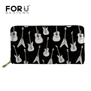 FORUDESIGNS Long Leather Wallet Casual Women Guitar Design Luxury PU Purses Female Waterproof Phone Bags Storage Money Bag Black
FORUDESIGNS Long Leather Wallet Casual Women Guitar Design Luxury PU Purses Female Waterproof Phone Bags Storage Money Bag Black