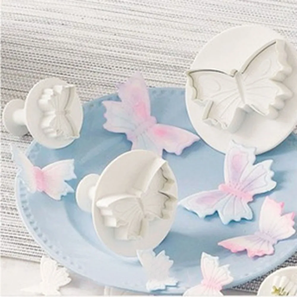 Whole Sale Butterfly Plunger Cutter Mold Sugarcraft Fondant Cake Decorating Diy Christmas Cake Decorating Tools 3Pcs/Set
Whole Sale Butterfly Plunger Cutter Mold Sugarcraft Fondant Cake Decorating Diy Christmas Cake Decorating Tools 3Pcs/Set
