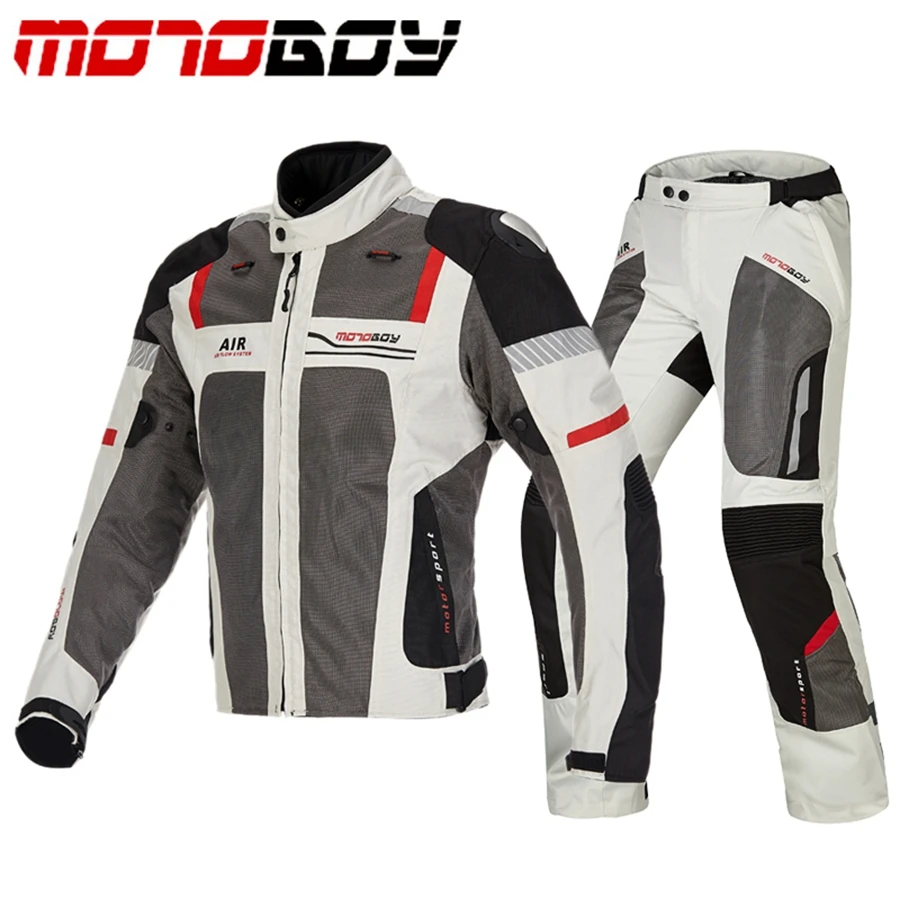 Motoboy-Summer-Set-Motorcycle-Mesh-Suit-Vet-Jacket-Motor