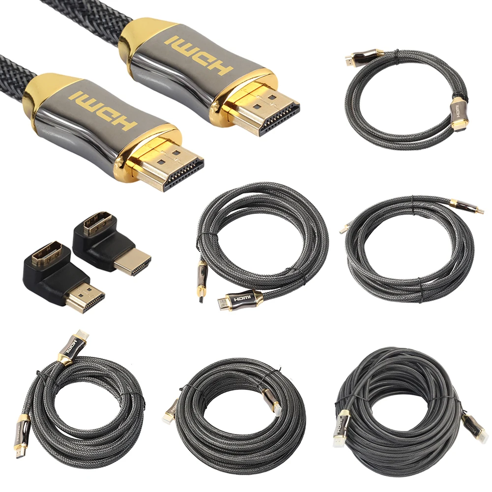 

High Speed 1/1.5/2/3/5 M Ultra HD HDMI 19pins Male 19pins Male Gold Cable v2.0 + Ethernet HDTV 2160p 4K 3D GOLD