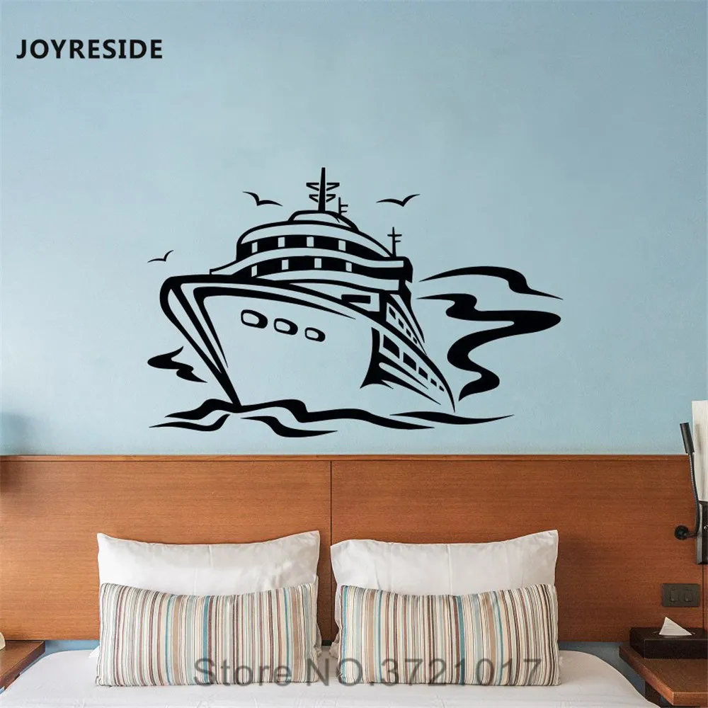 JOYRESIDE Nautical Wall Sticker Cruise Ship Decals Vinyl Sea Ocean Decor Kids Boys Room Living room Interior Design Mural A1267
JOYRESIDE Nautical Wall Sticker Cruise Ship Decals Vinyl Sea Ocean Decor Kids Boys Room Living room Interior Design Mural A1267