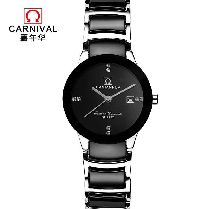 Carnival authentic Ms. Han edition contracted ultra-thin quartz ceramic watch fashion lovers to watch waterproof women watch
Carnival authentic Ms. Han edition contracted ultra-thin quartz ceramic watch fashion lovers to watch waterproof women watch