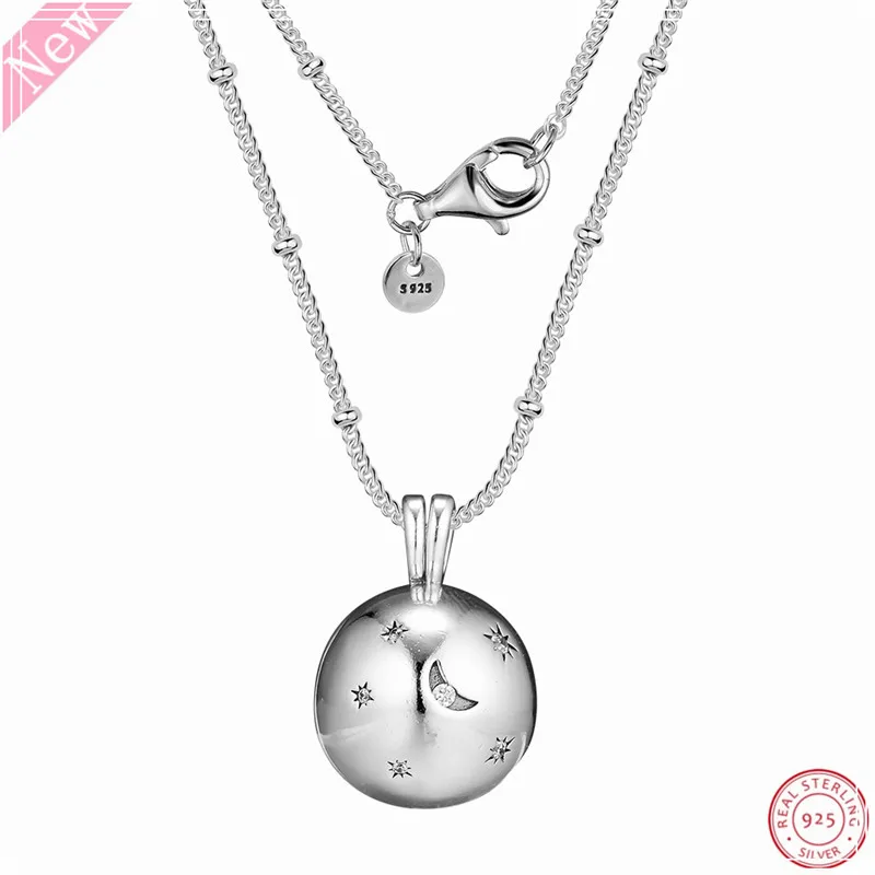 60cm Adjustable Chain Shimmering CZ Moon and Stars Pendant Necklaces for Women Popular 925 Sterling Silver Jewelry FLN087
60cm Adjustable Chain Shimmering CZ Moon and Stars Pendant Necklaces for Women Popular 925 Sterling Silver Jewelry FLN087