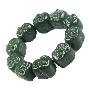 Koraba Fine Jewelry 100% Pure Naturaljade Hand Carved Lucky Happy Laughter Maitreya Buddha Bracelet Bracelet Free Shipping
Koraba Fine Jewelry 100% Pure Naturaljade Hand Carved Lucky Happy Laughter Maitreya Buddha Bracelet Bracelet Free Shipping