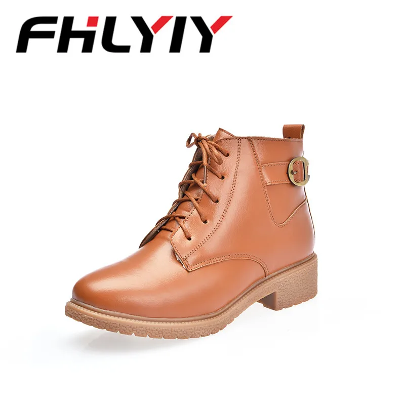 FHLYIY/обувь на шнуровке из искусственной кожи молнии женские модные кожаные