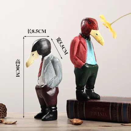 

Home Creative Wooden Crafts Duck gentleman Decoration Pub Hotel shopwindow duck hunter tchotchkes soft furnishings Ornaments