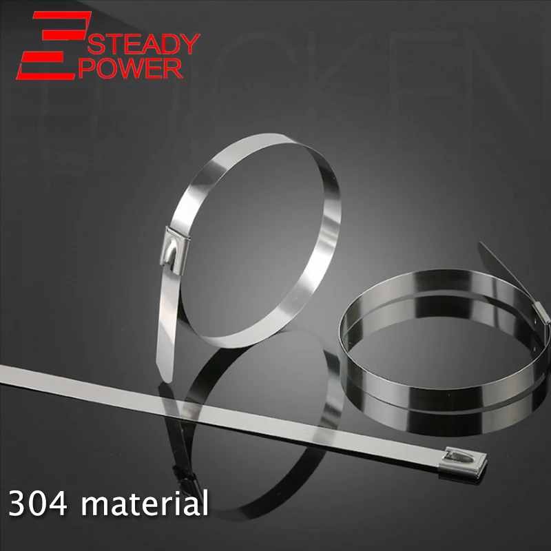 100PCS STAINLESS STEEL METAL CABLE TIES ZIP WRAP EXHAUST HEAT STRAPS INDUCTION PIPE
100PCS STAINLESS STEEL METAL CABLE TIES ZIP WRAP EXHAUST HEAT STRAPS INDUCTION PIPE