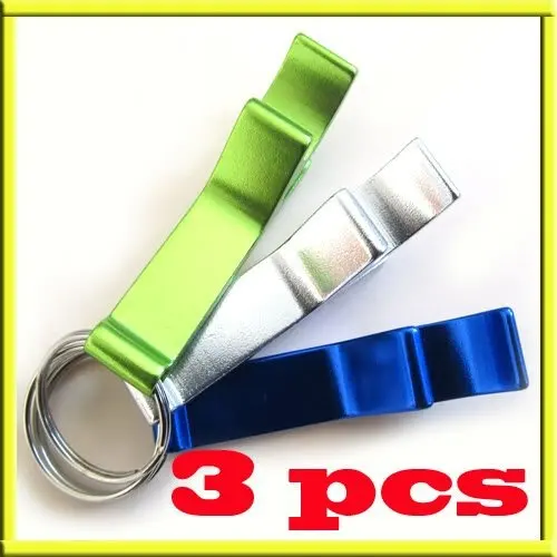 3 pcs Key Chain Aluminum Beer Bottle Can Opener Small Beverage Ring Bar Tool Kit
3 pcs Key Chain Aluminum Beer Bottle Can Opener Small Beverage Ring Bar Tool Kit