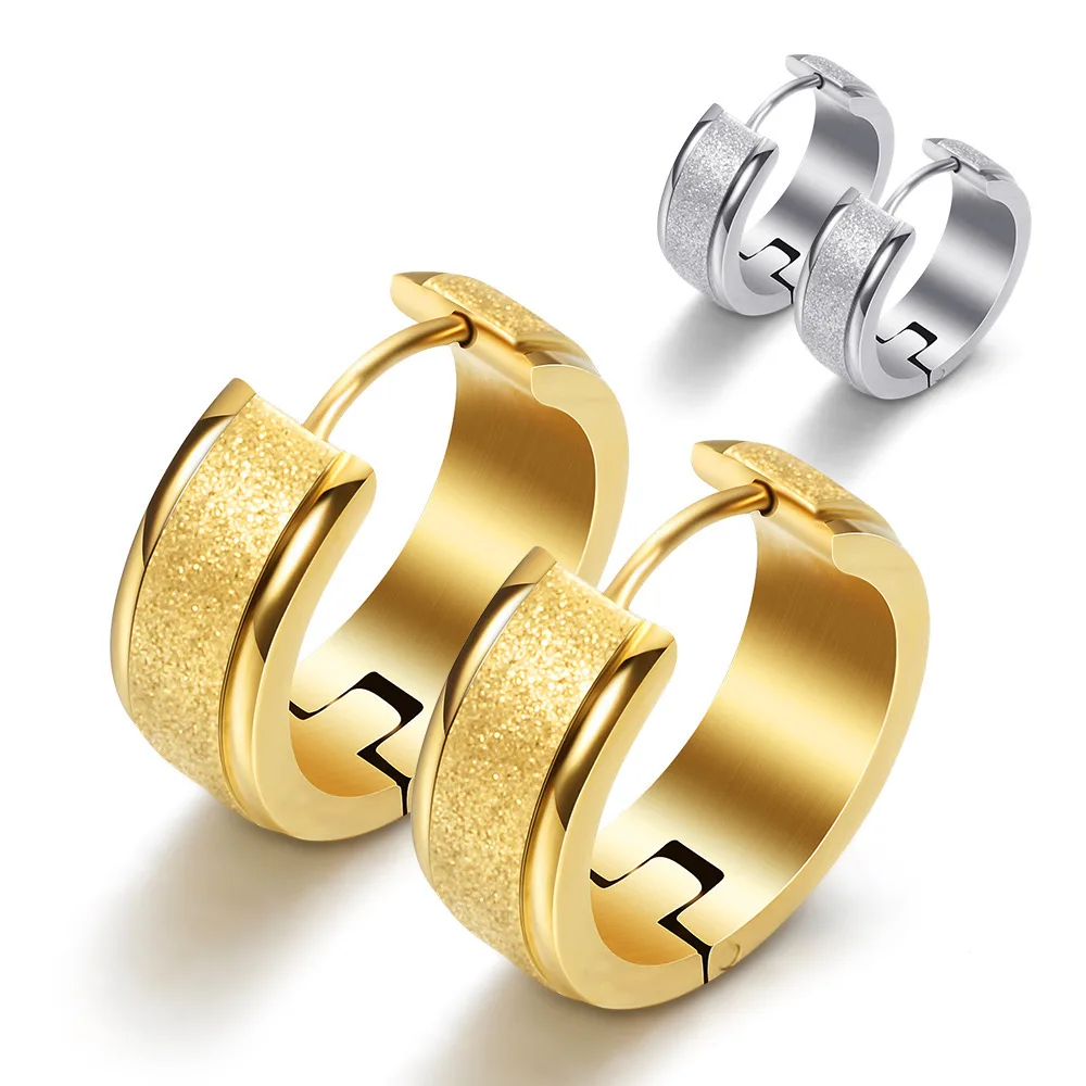 High Quality Silver Golden Plated Stainless Steel Arc Shape Earrings Ganger Circle Factory Sale
High Quality Silver Golden Plated Stainless Steel Arc Shape Earrings Ganger Circle Factory Sale
