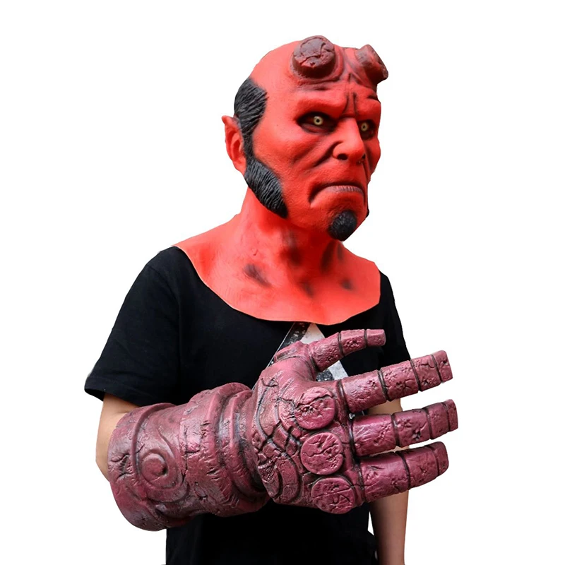Hellboy Mask Cosplay Costume Men Hellboy Cosplay Full Face Helmet Superhero Gloves Halloween Party Props Mask Hellboy Adult
Hellboy Mask Cosplay Costume Men Hellboy Cosplay Full Face Helmet Superhero Gloves Halloween Party Props Mask Hellboy Adult