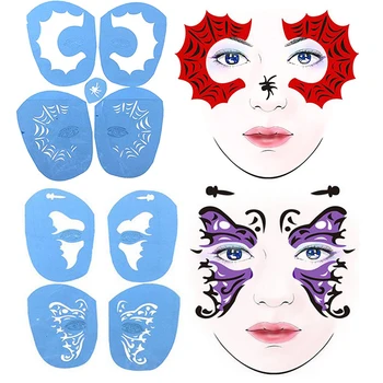 2 Sets Reusable Body Art Eye Face Paint Stencil Template Christmas Holiday Fancy Dress Makeup
2 Sets Reusable Body Art Eye Face Paint Stencil Template Christmas Holiday Fancy Dress Makeup
