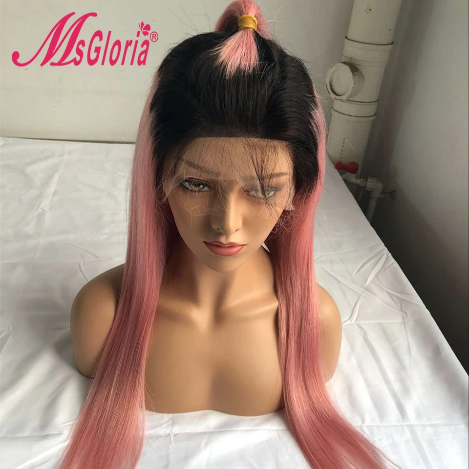 Msgloria Peruvian Remy Hair Wig Ombre 1B Pink Lace Front Human Hair Wigs For Women Pre-Plucked Hairline With Baby Hair Lace Wigs
Msgloria Peruvian Remy Hair Wig Ombre 1B Pink Lace Front Human Hair Wigs For Women Pre-Plucked Hairline With Baby Hair Lace Wigs