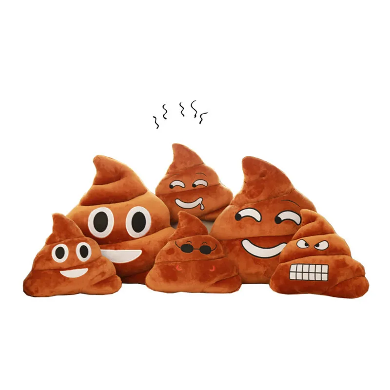 

Smiley Face Pillow Cute Poo Shape Emoji Pillow Decorative Seat Chair Cushion Almofada Sofa Bed Home Car Cushions