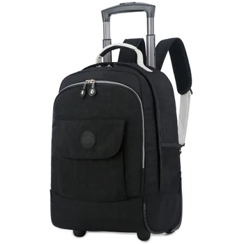 18 Inch Nylon Waterproof School Bag Luggage with Wheels Multifunction Trolley Carry on Suitcase Travel Rolling Trolley Backpack
18 Inch Nylon Waterproof School Bag Luggage with Wheels Multifunction Trolley Carry on Suitcase Travel Rolling Trolley Backpack