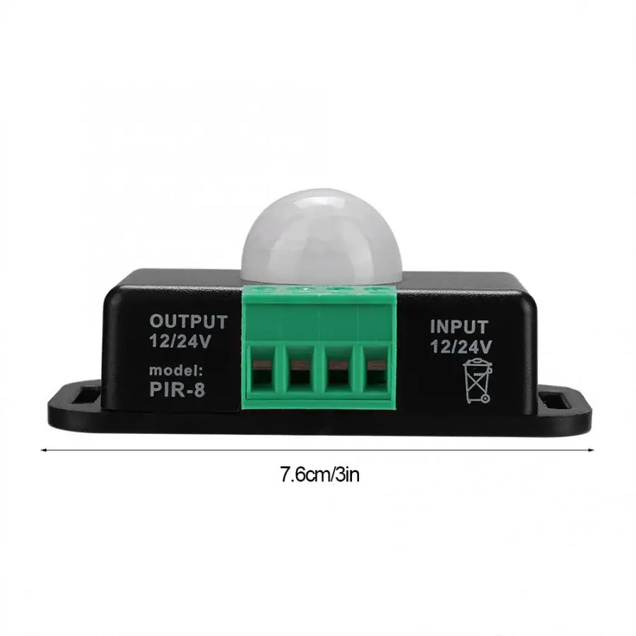 Motion Sensor Bewegungsmelder DC 12V 24V Automatic Intelligent Infrared Human Body Sensor Switch For Home Infrared Alarm
Motion Sensor Bewegungsmelder DC 12V 24V Automatic Intelligent Infrared Human Body Sensor Switch For Home Infrared Alarm