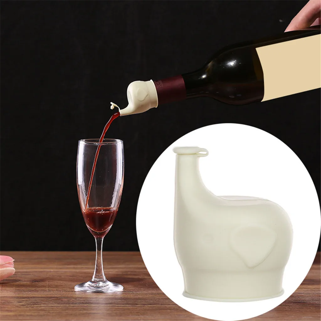 Слон Вино Pourer Бутылка пробка напиток заливка носик для бара кухонный инструмент