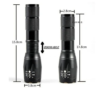 Cree XML T6 2000 LM LED Flashlight Torch Zoomable Tactical Light Lanterna 5 Mode Waterproof Lamp Green/Red/White Light By 18650
Cree XML T6 2000 LM LED Flashlight Torch Zoomable Tactical Light Lanterna 5 Mode Waterproof Lamp Green/Red/White Light By 18650