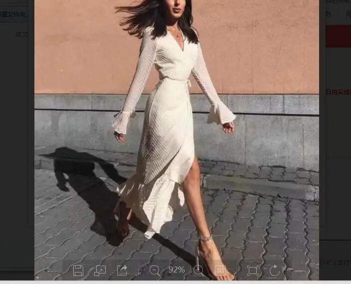 2019 Autumn Winter Women Dress Celebrity Ruffles Long Flare Sleeve V-Neck White Black Slit Evening Party Dresses
2019 Autumn Winter Women Dress Celebrity Ruffles Long Flare Sleeve V-Neck White Black Slit Evening Party Dresses