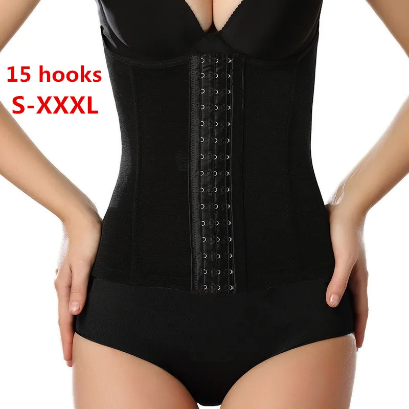 15 hooks 7 bones corset waist trainer cincher Sxey body shaper women slimming belt shapewear faja cinta modeladora fajas binder
15 hooks 7 bones corset waist trainer cincher Sxey body shaper women slimming belt shapewear faja cinta modeladora fajas binder