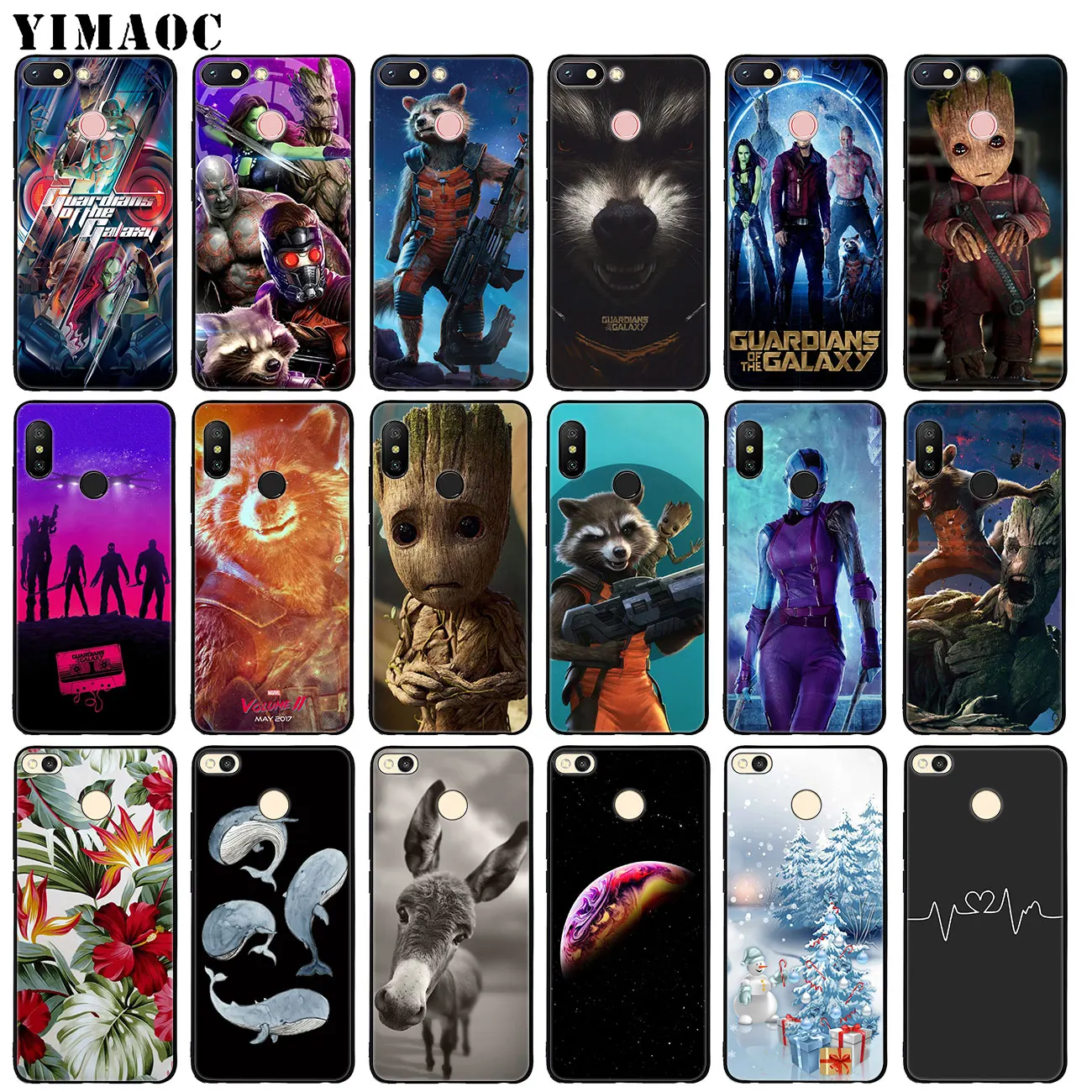 YIMAOC Guardians of the for Galaxy Soft Silicone Case for Xiaomi Redmi K20 Pro 6A 7A Note 8 7 5 6 Pro Mi Black flower Cover
YIMAOC Guardians of the for Galaxy Soft Silicone Case for Xiaomi Redmi K20 Pro 6A 7A Note 8 7 5 6 Pro Mi Black flower Cover