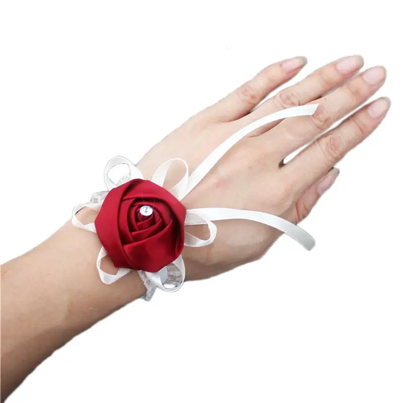 8pcs/lot Wholesale Rose Flower Wrist Band Corsage Rhinestone Bridal Wedding Bracelet Handmade Flower Wrist Strap SW0901
8pcs/lot Wholesale Rose Flower Wrist Band Corsage Rhinestone Bridal Wedding Bracelet Handmade Flower Wrist Strap SW0901