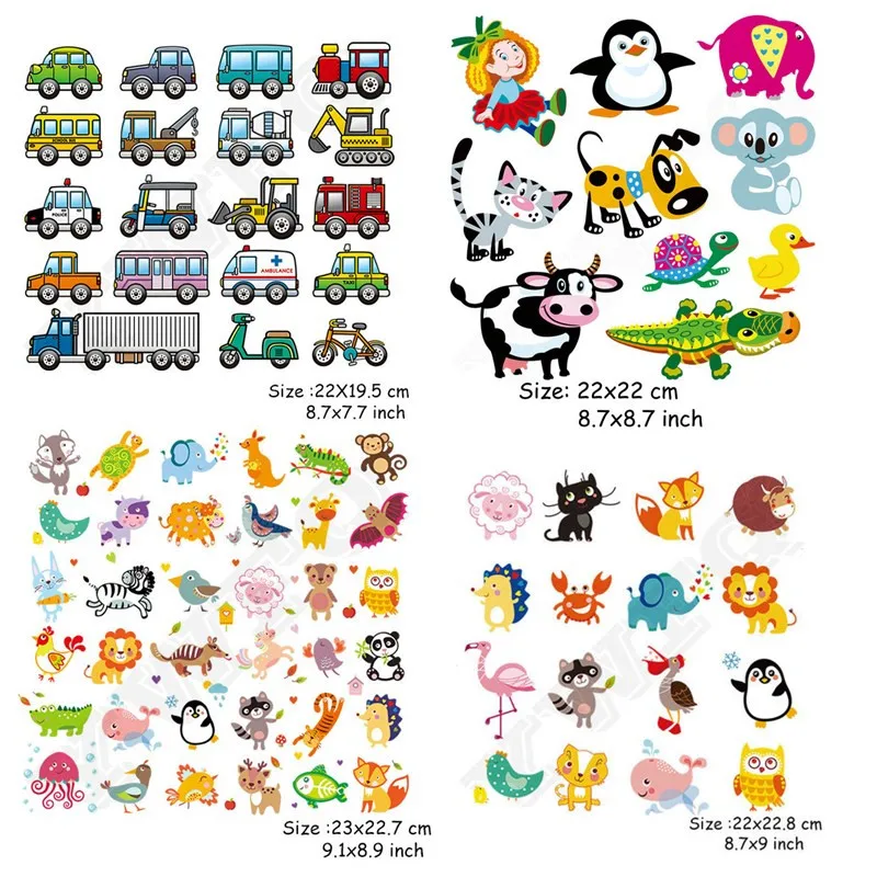 Set Of Patch Iron-on Clothes Cute Animal Cars Clothing Deco New Design Diy Accessory Heat Transfer Washable Badges Patch
Set Of Patch Iron-on Clothes Cute Animal Cars Clothing Deco New Design Diy Accessory Heat Transfer Washable Badges Patch