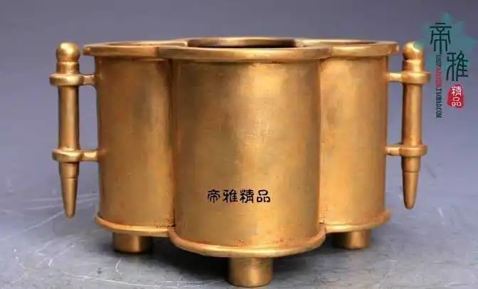 China Buddhism Pure Copper 24K Gold Gild Silver-gilt Plum Incense Burner Censer
China Buddhism Pure Copper 24K Gold Gild Silver-gilt Plum Incense Burner Censer