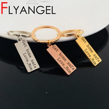 New Design Keychain Pendant Stamped Get Home safe Love Mom High Quality Stainless Steel Bag Charm Car Key Tag Daughter Son Gifts
New Design Keychain Pendant Stamped Get Home safe Love Mom High Quality Stainless Steel Bag Charm Car Key Tag Daughter Son Gifts
