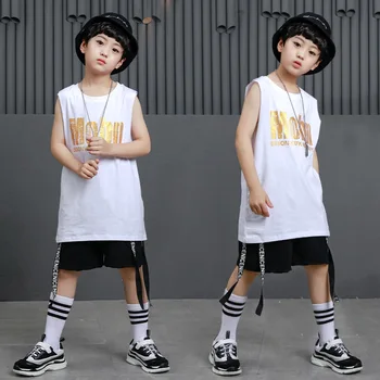 Children Hip Hop Clothing Gym Tank Top Tees Long Vest Casual Shorts for Girls Boys Jazz Dance Costumes Ballroom Dancing Clothes
Children Hip Hop Clothing Gym Tank Top Tees Long Vest Casual Shorts for Girls Boys Jazz Dance Costumes Ballroom Dancing Clothes