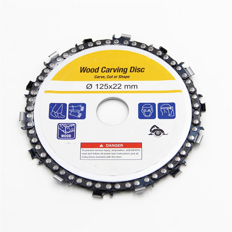 5 " Chain Saw Plate Blade Wood Carving Grinding Wheel Disc Cutter 125X22MM For Angle Grinder 14 Teeth
5 " Chain Saw Plate Blade Wood Carving Grinding Wheel Disc Cutter 125X22MM For Angle Grinder 14 Teeth