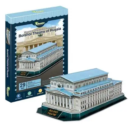 Candice guo 3D puzzle DIY paper model world's great architecture bolshoi theatre of russia famous russian building baby gift 1pc
Candice guo 3D puzzle DIY paper model world's great architecture bolshoi theatre of russia famous russian building baby gift 1pc