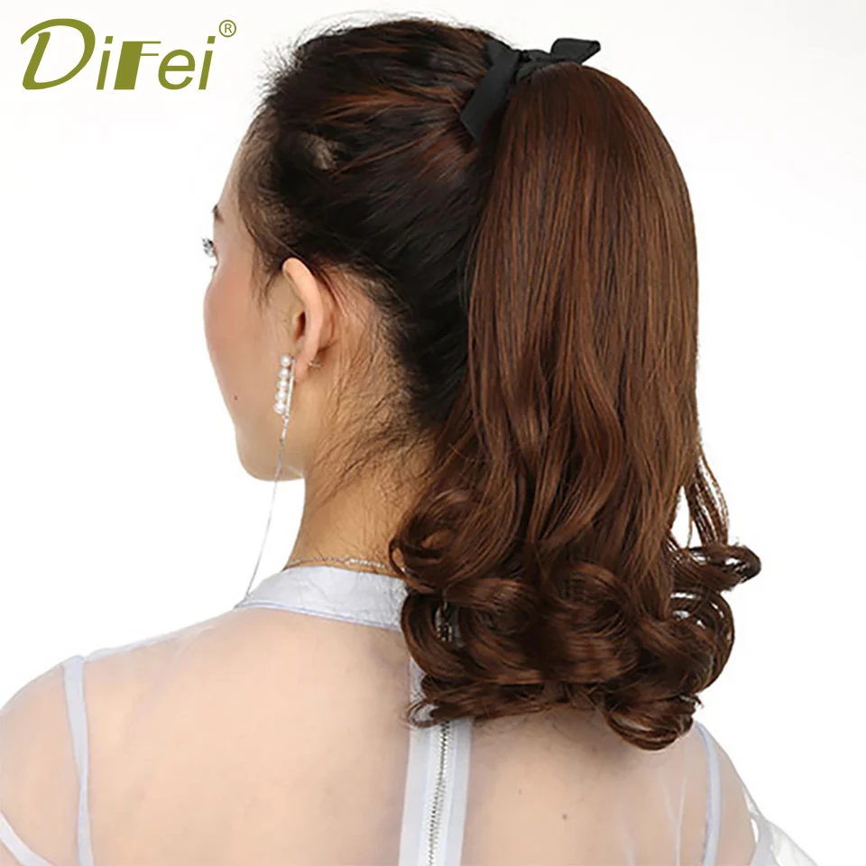 DIFEI 6 Colors Short Curly Women Synthetic High Temperature Fiber Hair Bandage Ponytail
DIFEI 6 Colors Short Curly Women Synthetic High Temperature Fiber Hair Bandage Ponytail