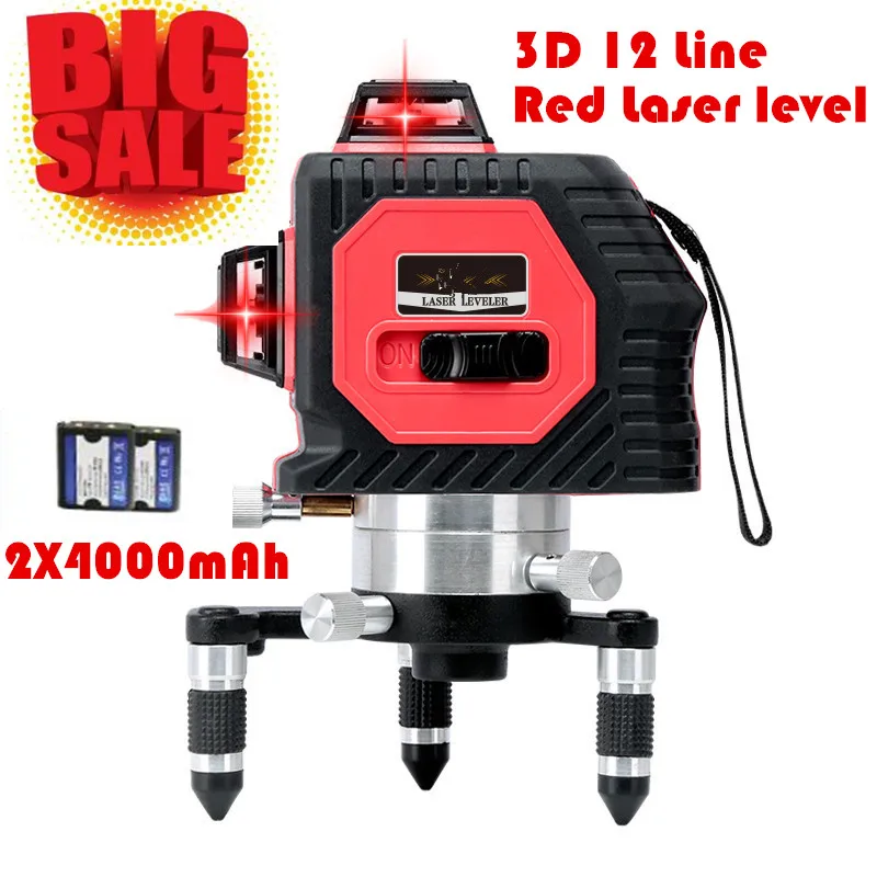 2019 New Professional 12Lines 3D Laser Level Self-Leveling 360 Horizontal And Vertical Cross Super Powerful Red Laser Beam Line
2019 New Professional 12Lines 3D Laser Level Self-Leveling 360 Horizontal And Vertical Cross Super Powerful Red Laser Beam Line