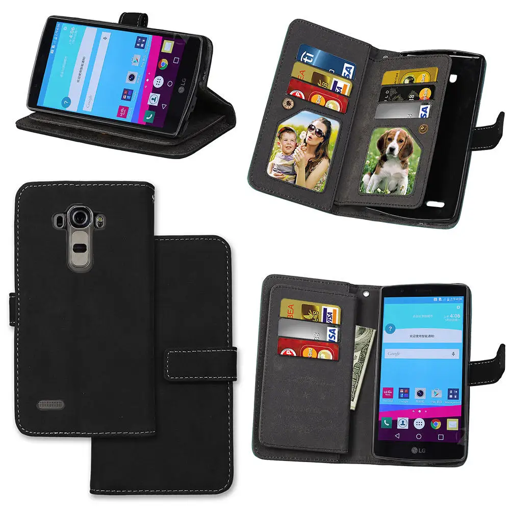 Для Coque lg g 4 G4 кожаный бумажник флип чехол матовый щит полный для H815 H818 кремний