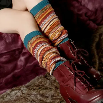 Beautiful Legs Warm Vintage Women Youngth Fashion Wool Knitted Calf Sleeves Bohemia Pattern Personality Statement Winter Socks
Beautiful Legs Warm Vintage Women Youngth Fashion Wool Knitted Calf Sleeves Bohemia Pattern Personality Statement Winter Socks