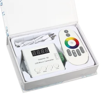 DC5V-24V WS2812 Magic LED Tape Digital Colorful Music X2 Controller with RF Touch Remote
DC5V-24V WS2812 Magic LED Tape Digital Colorful Music X2 Controller with RF Touch Remote