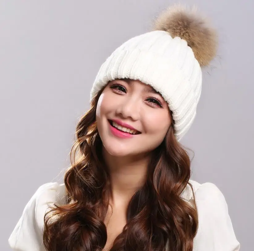 2017 New Casual Hat Female Classic Knitted Mink Fur Pom Poms Women Cap Warm Women' Winter Hats Skullies Beanies
2017 New Casual Hat Female Classic Knitted Mink Fur Pom Poms Women Cap Warm Women' Winter Hats Skullies Beanies