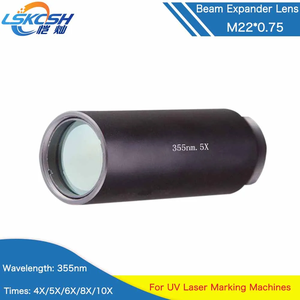 LSKCSH Professional 355nm Laser Beam Expander Lens Optics 4X/5X/6X/8X/10X for 355nm UV Laser Marking/Welding/Cleaning Machines
LSKCSH Professional 355nm Laser Beam Expander Lens Optics 4X/5X/6X/8X/10X for 355nm UV Laser Marking/Welding/Cleaning Machines