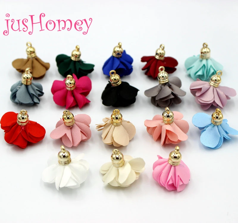 20PCS Solid Color Satin Flower Blossom Tassel Pendants 25mm Chic Dangle Earring Findings Accessory for DIY Craft, Jewelry Making
20PCS Solid Color Satin Flower Blossom Tassel Pendants 25mm Chic Dangle Earring Findings Accessory for DIY Craft, Jewelry Making