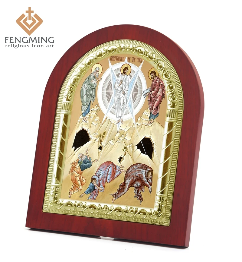 High Quality Religious Painting Holy Transfiguration Christ Symbols Orthodox Greek Wood Crafts Decoration Vintage Byzantine Icon
High Quality Religious Painting Holy Transfiguration Christ Symbols Orthodox Greek Wood Crafts Decoration Vintage Byzantine Icon