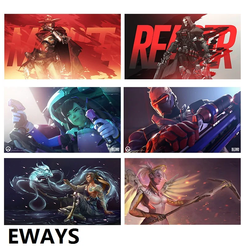 EWAYS Cartoon OW Theme Wall poster OW D.VA Wall Sticker For Game Fans Room Deorated Tools
EWAYS Cartoon OW Theme Wall poster OW D.VA Wall Sticker For Game Fans Room Deorated Tools