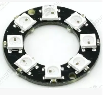 8 channel WS2812 5050 RGB LED circular lights built-in full color-driven development board
8 channel WS2812 5050 RGB LED circular lights built-in full color-driven development board